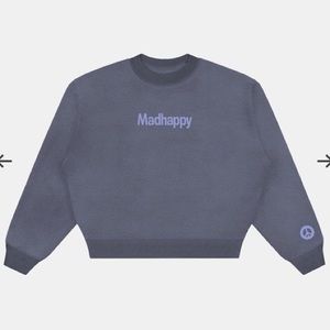 MadHappy Classics Crop Crewneck in Shadow